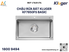 Chậu rửa bát Kluger KF7850FS Basic - Linen dập nổi chống xước - Inox 304 Posco 